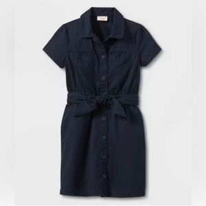 Cat & Jack Navy Button-Up Dress